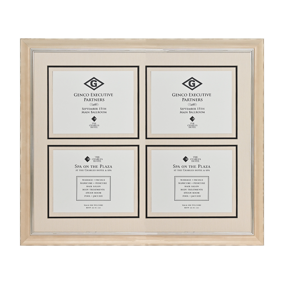 Pavilion Collection Directional Signage Front Loading Frame - Cream