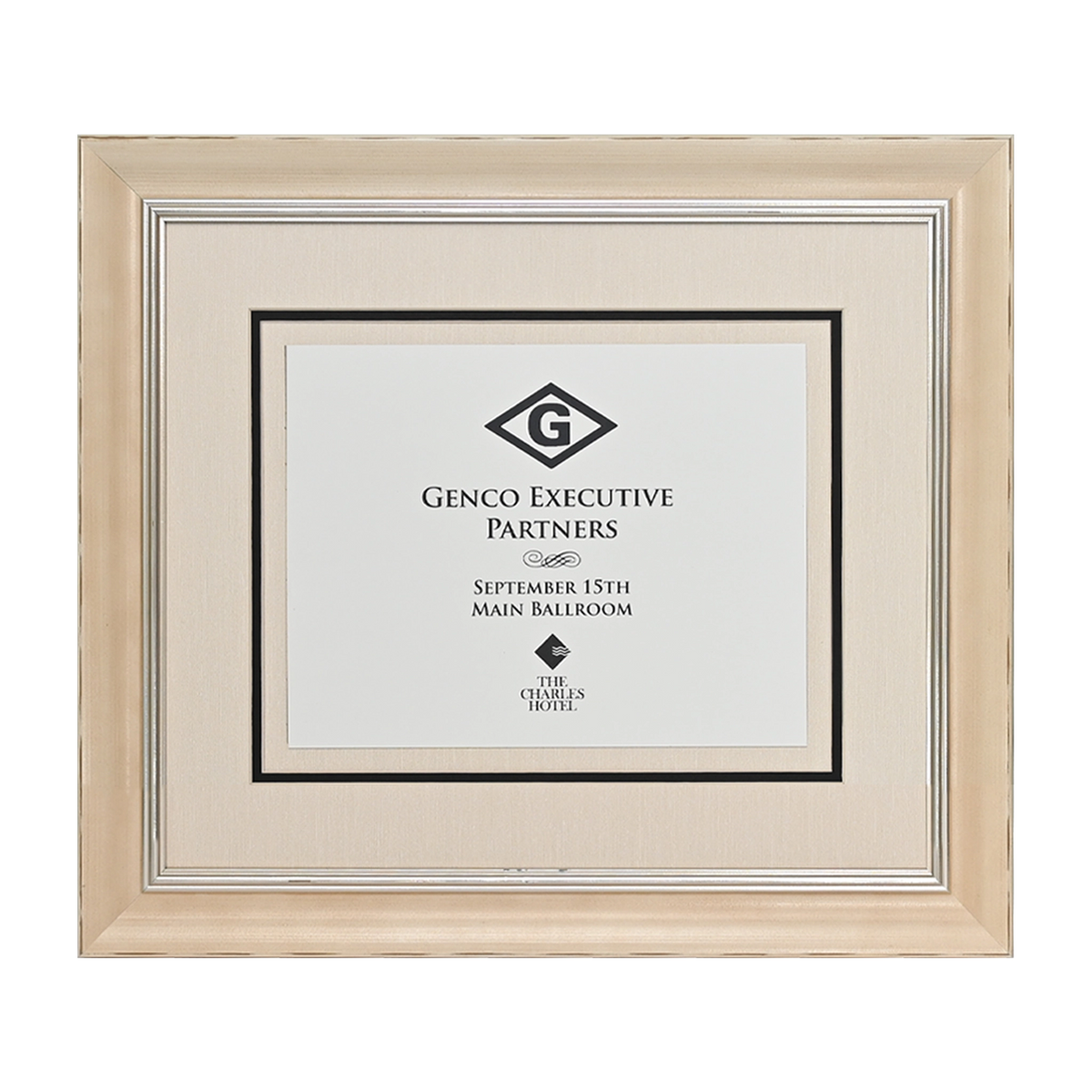 Pavilion Collection Directional Signage Front Loading Frame - Cream