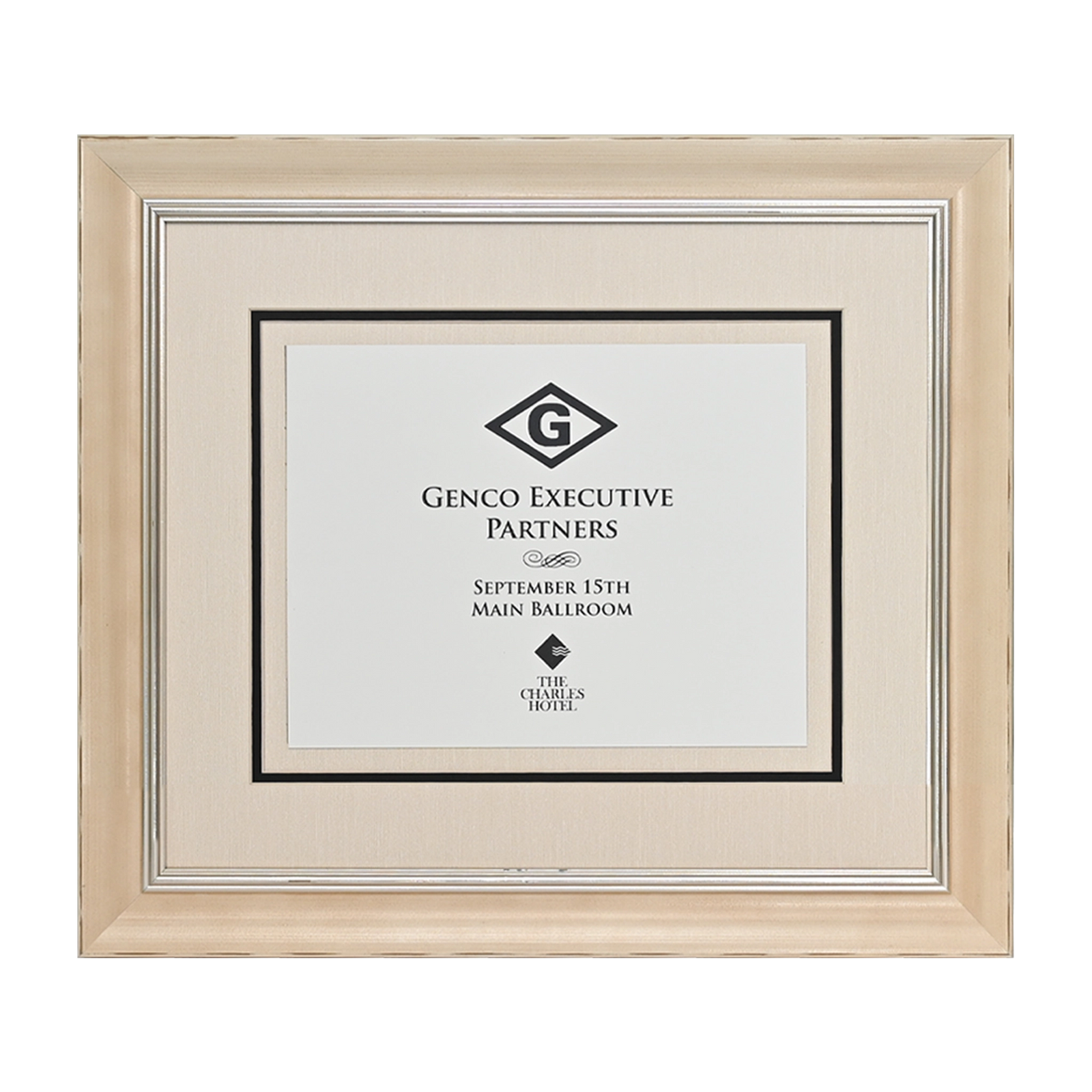 Pavilion Collection Directional Signage Front Loading Frame - Cream