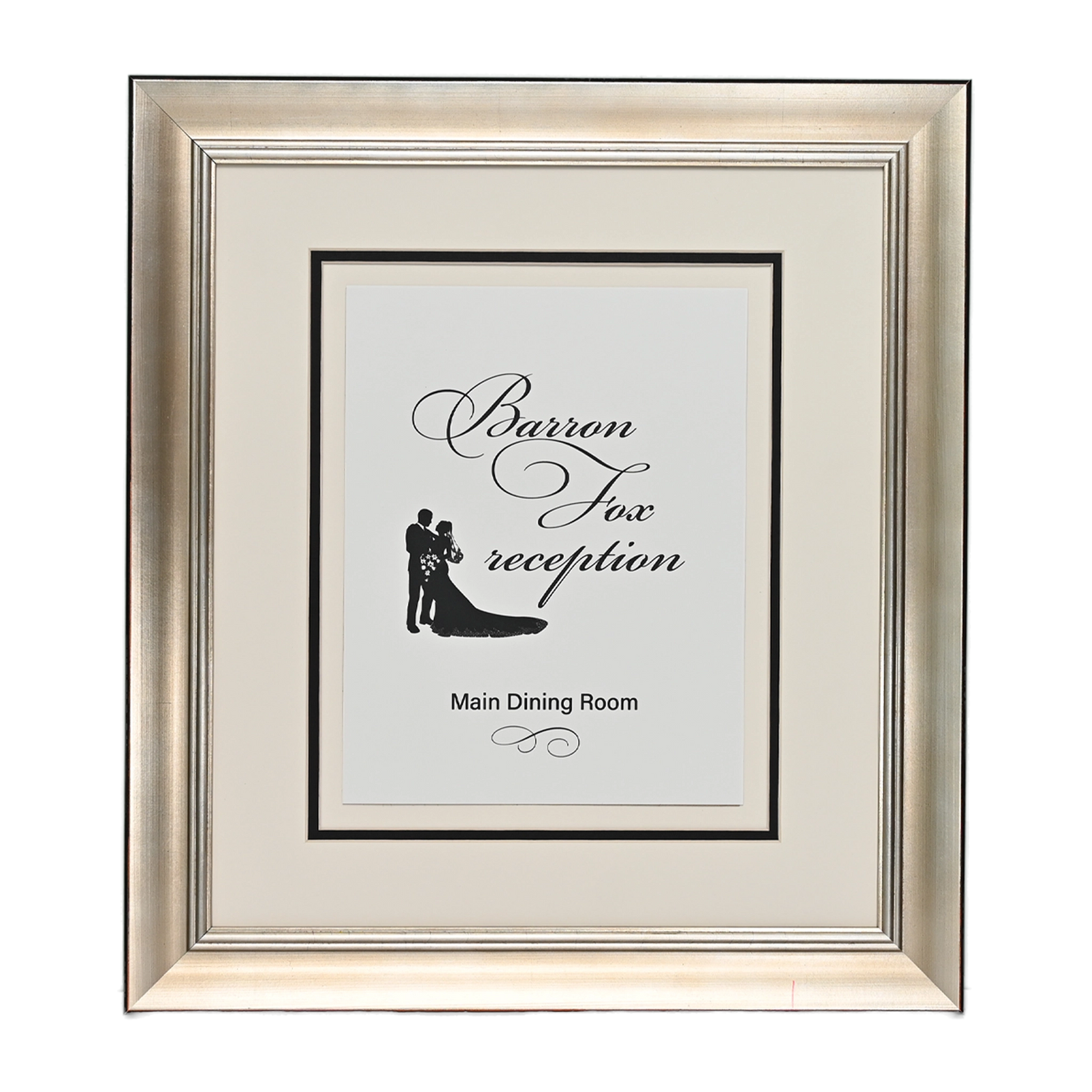 Pavilion Collection Directional Signage Front Loading Frame - Silver