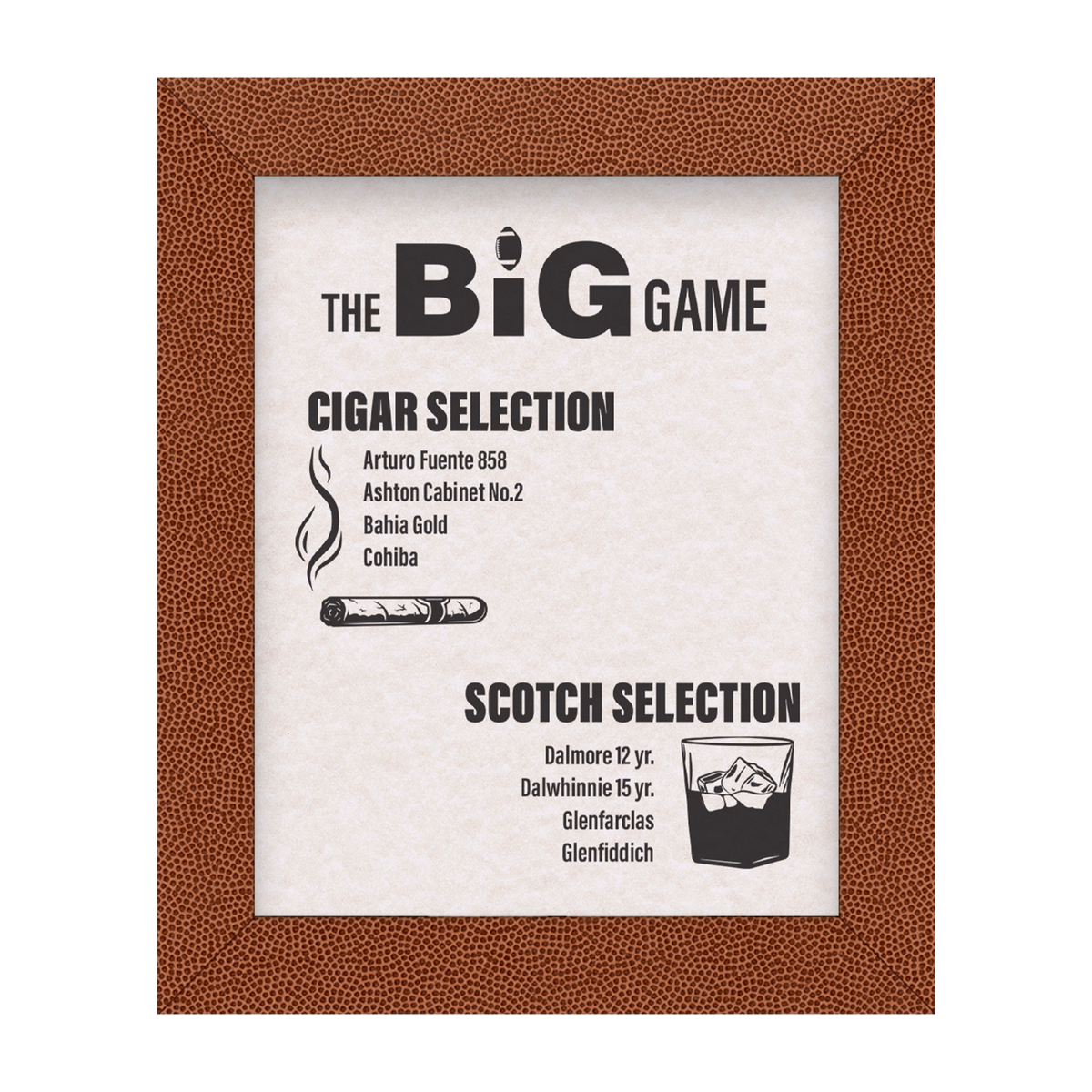 Pigskin Information Frame