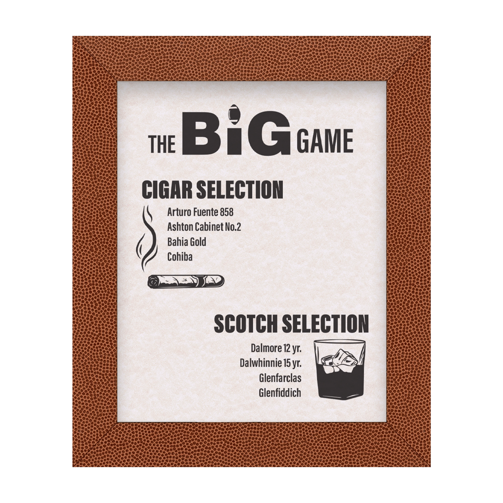 Pigskin Information Frame