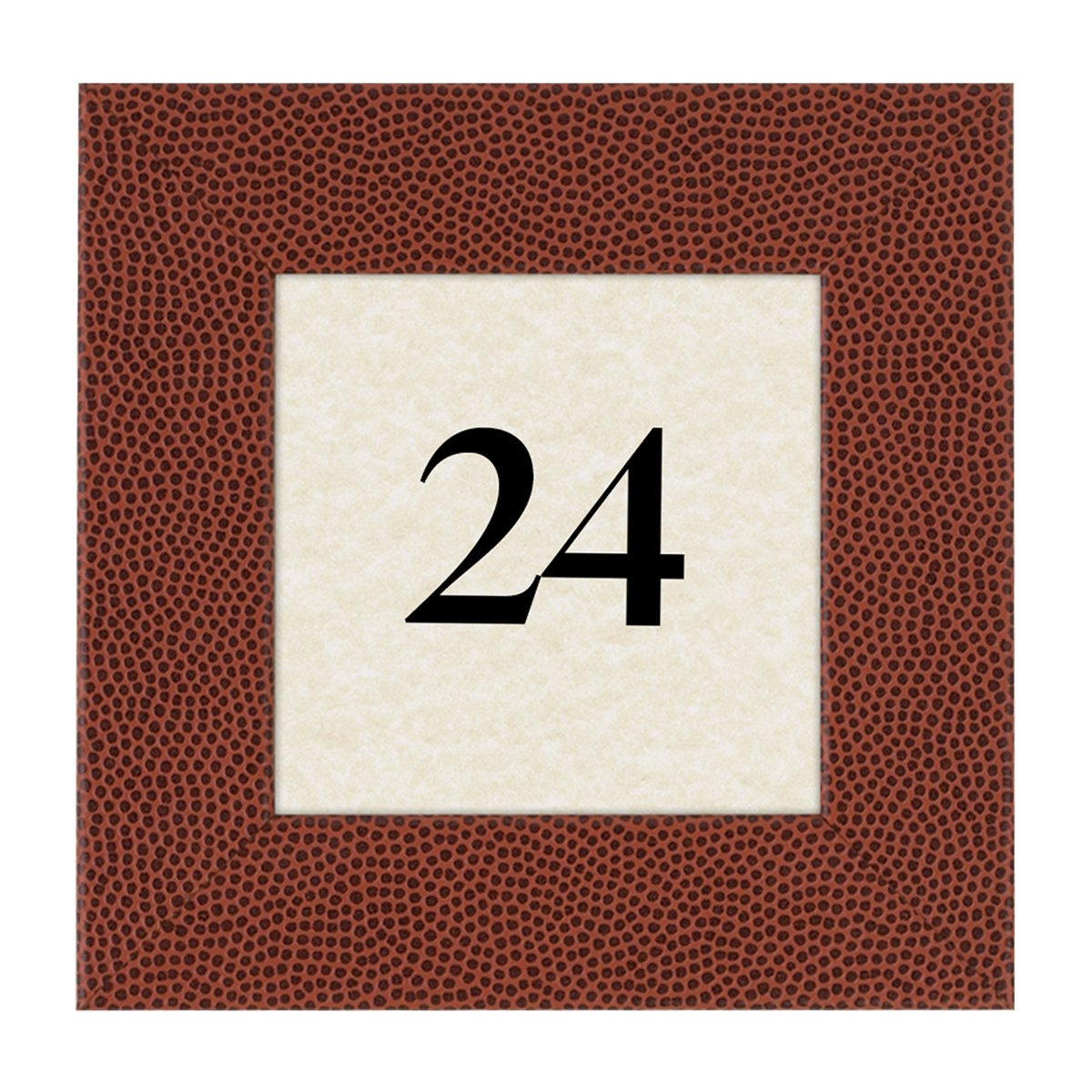 Pigskin Wooden Table Number Frame
