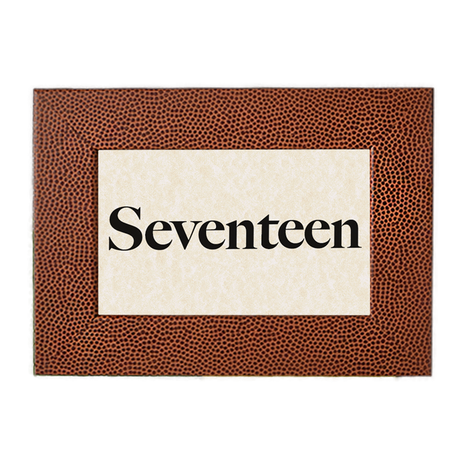 Pigskin Wooden Table Number Frame