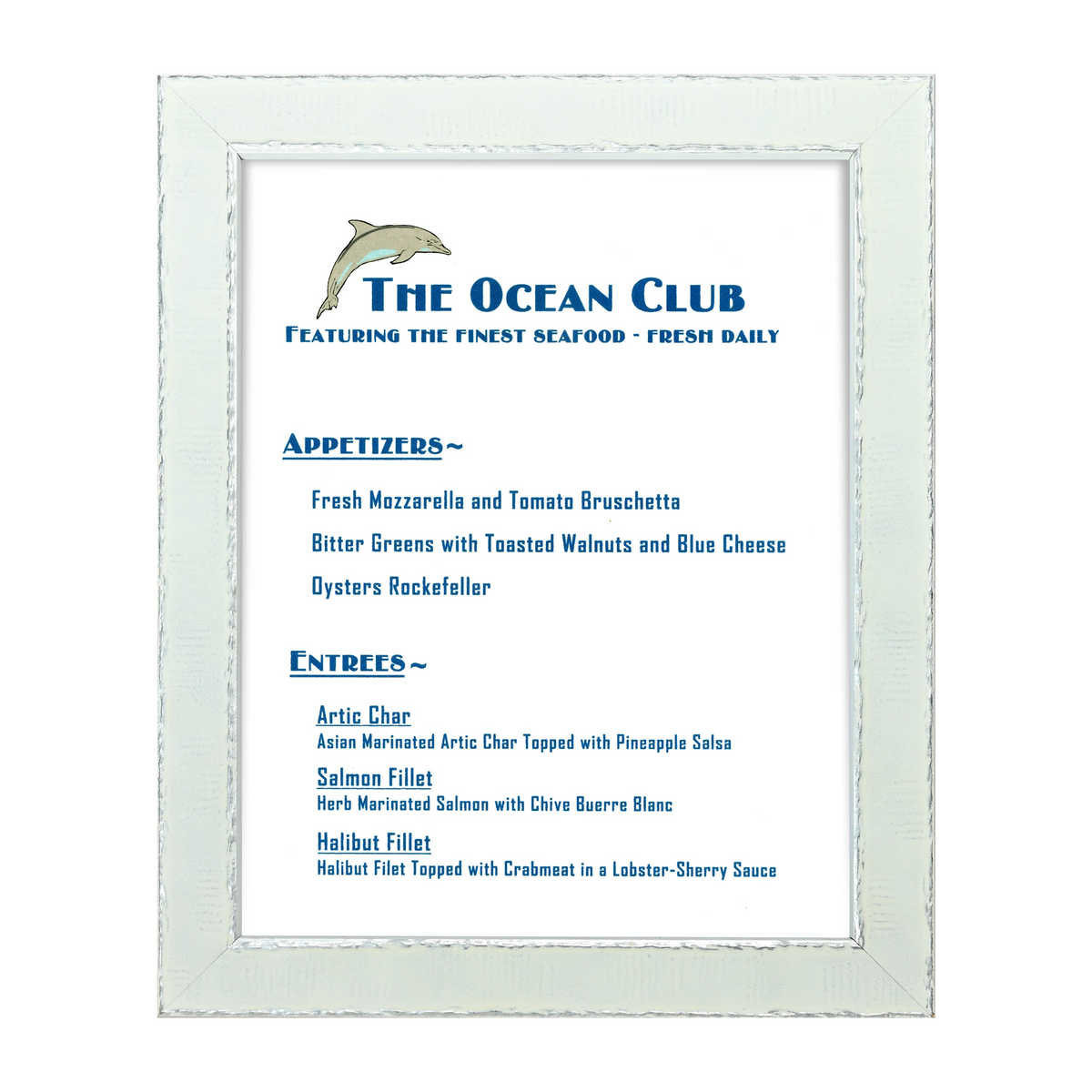 Portofino Collection Information Frame