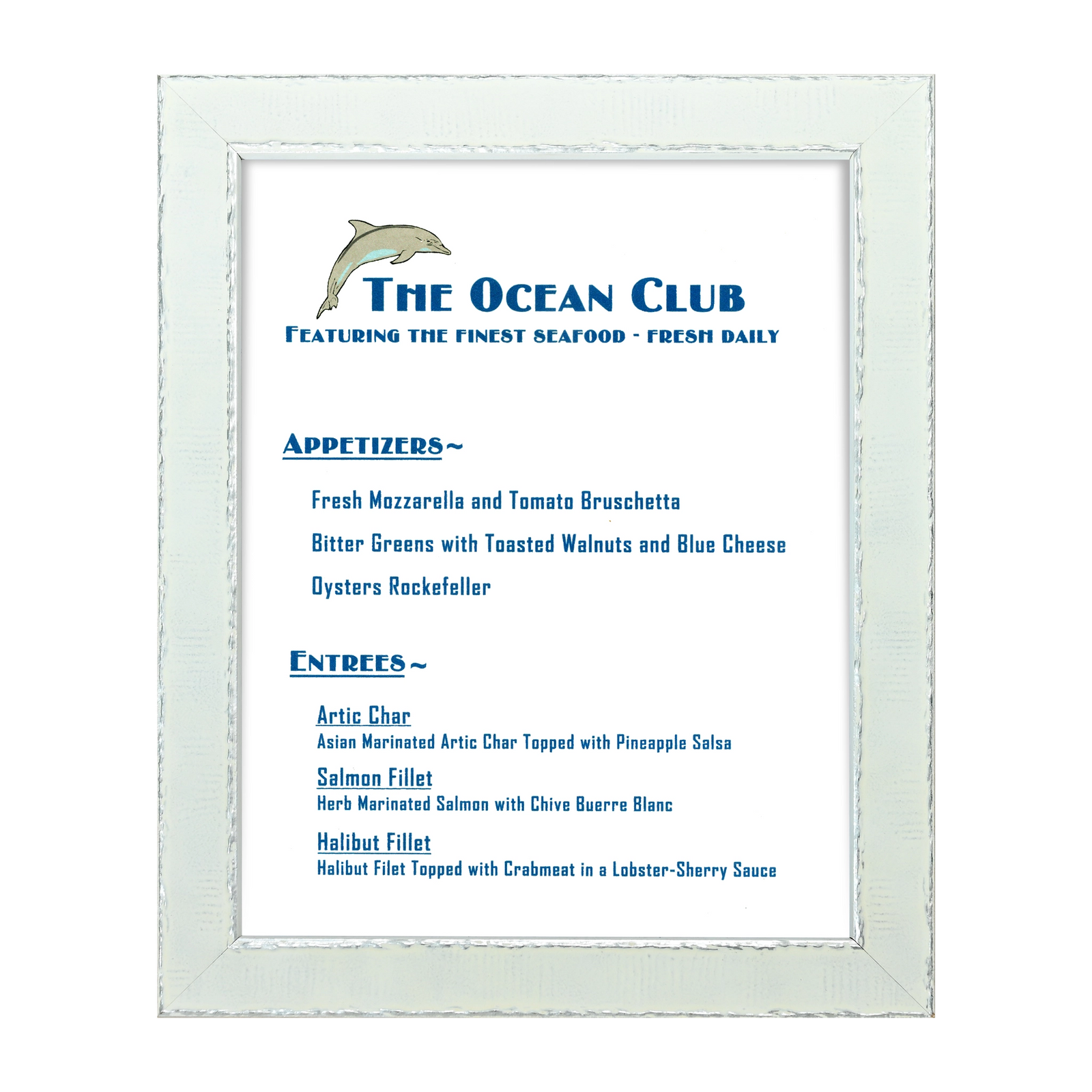 Portofino Collection Information Frame