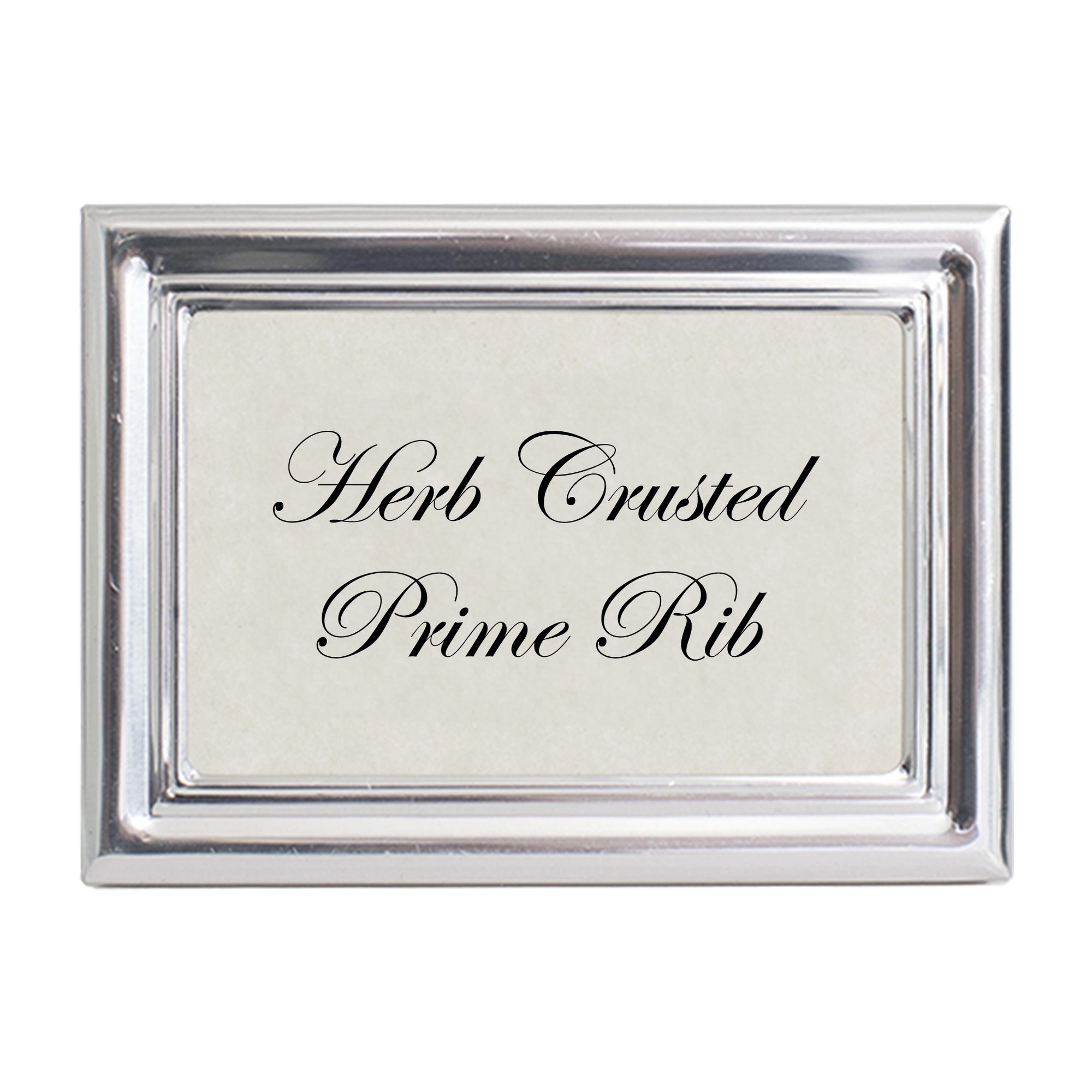Buffet Label Frame Royal Silver Buffet Sign Frame - Hospitality Frames