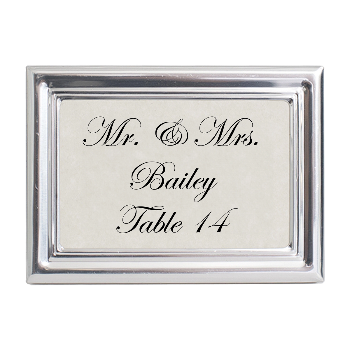 Royal Silver Place Card Frame