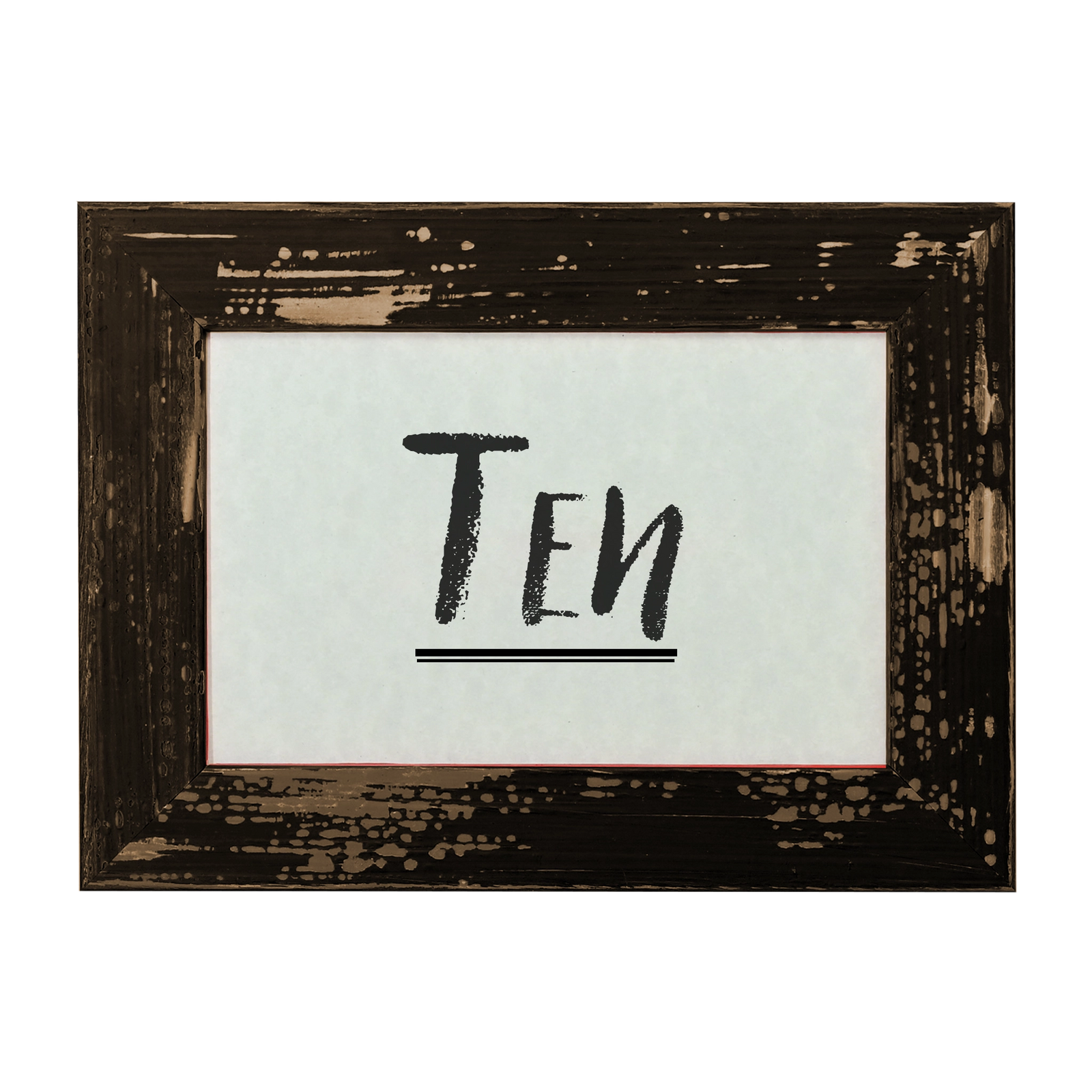 Saddle Ranch Table Number Frame - Black Shadow