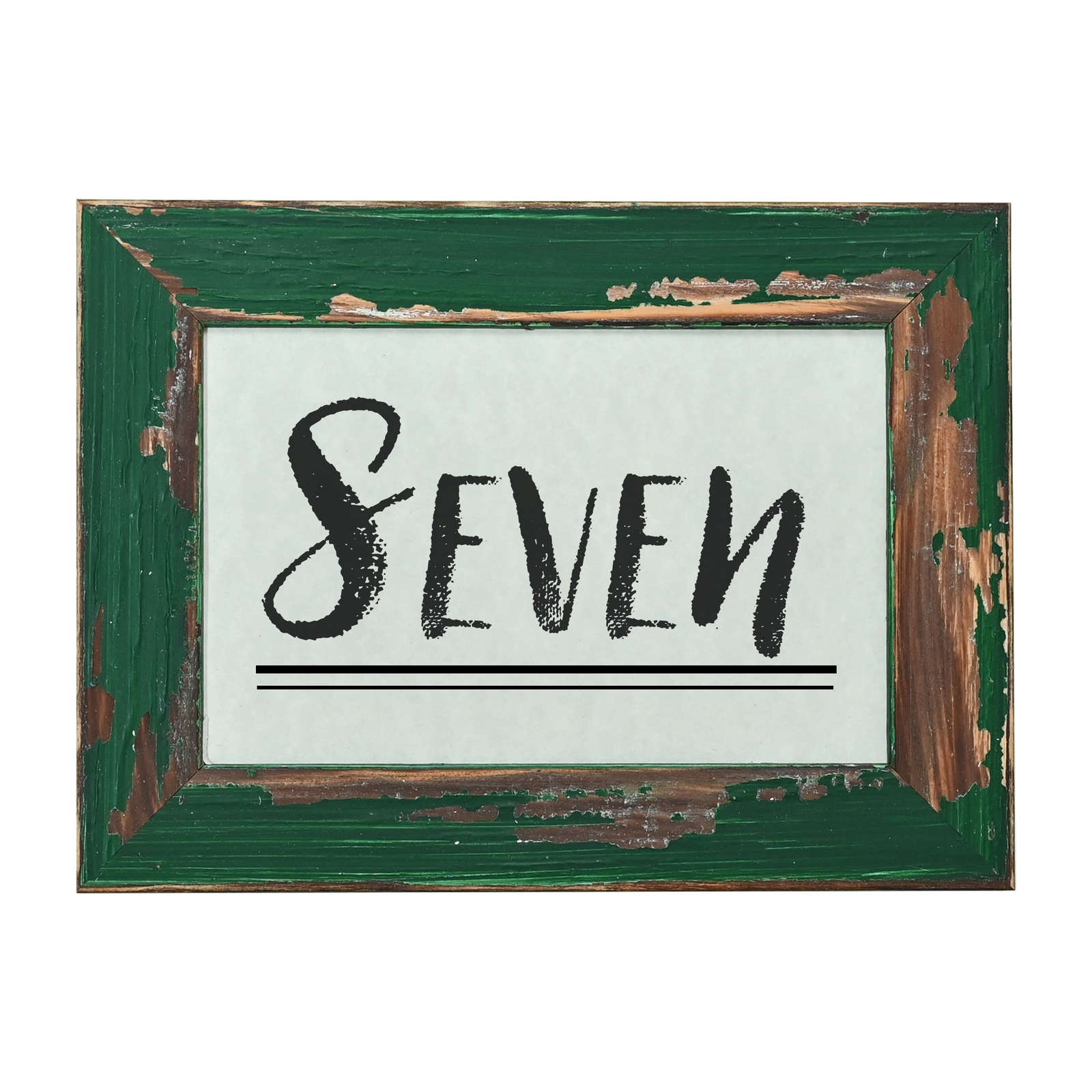 Saddle Ranch Table Number Frame - Evergreen