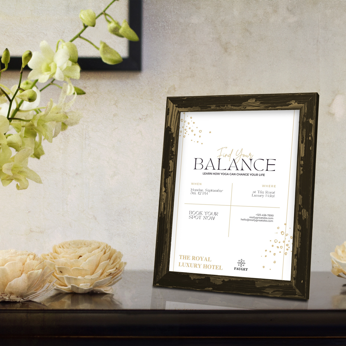 Saddle Ranch Information Frame - Black Shadow