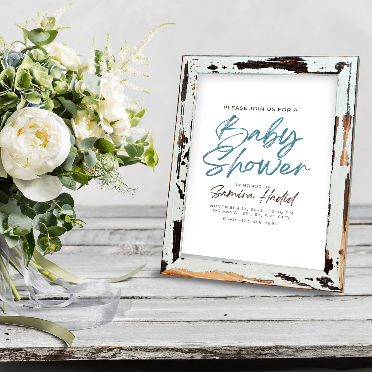 Saddle Ranch Information Frame - White Mountain