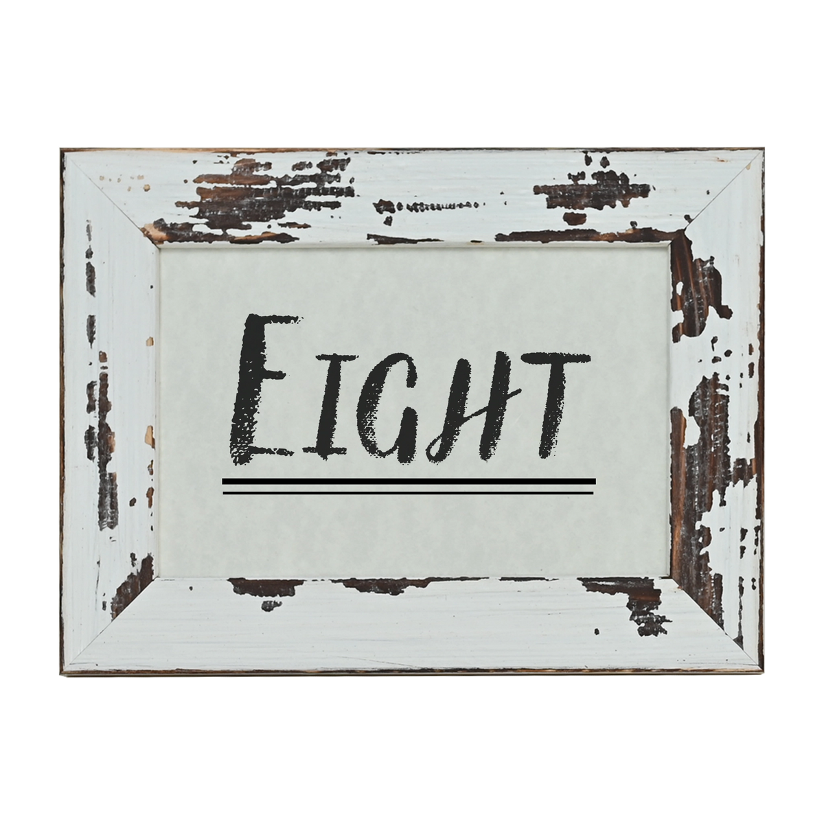 Saddle Ranch Table Number Frame - White Mountain