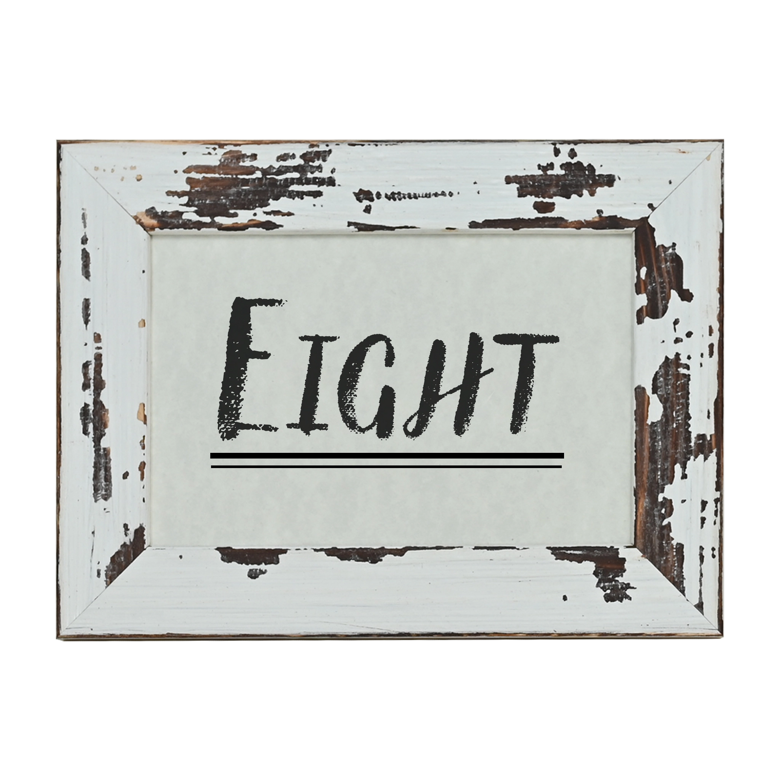 Saddle Ranch Table Number Frame - White Mountain