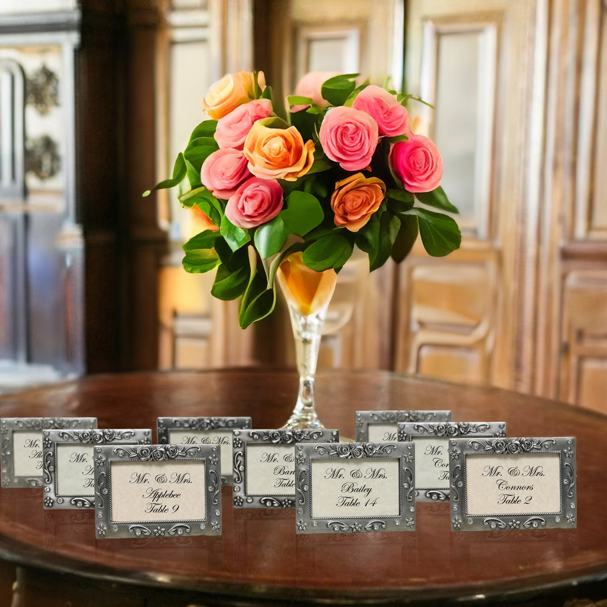 Scarborough Pewter Place Card Frame