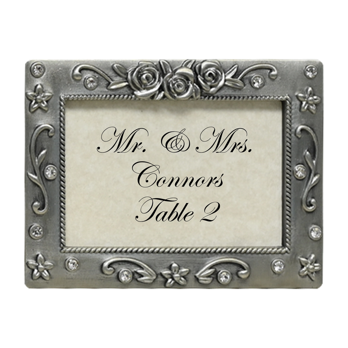 Scarborough Pewter Place Card Frame