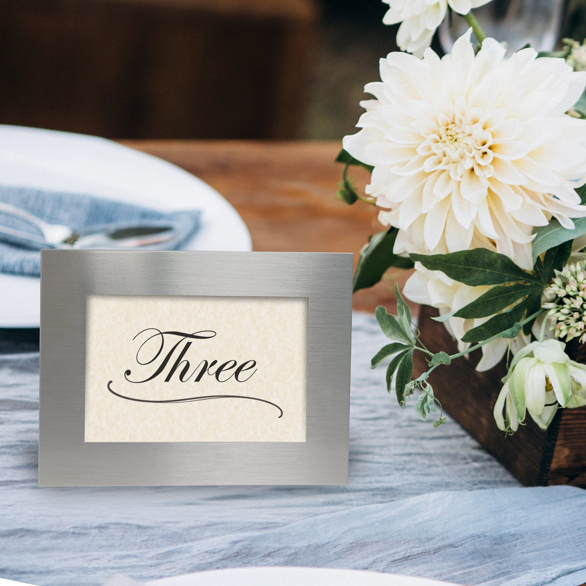 Streamline Table Number Frame