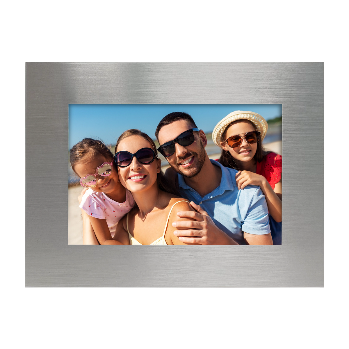 Streamline Brushed Silver Tabletop Frame