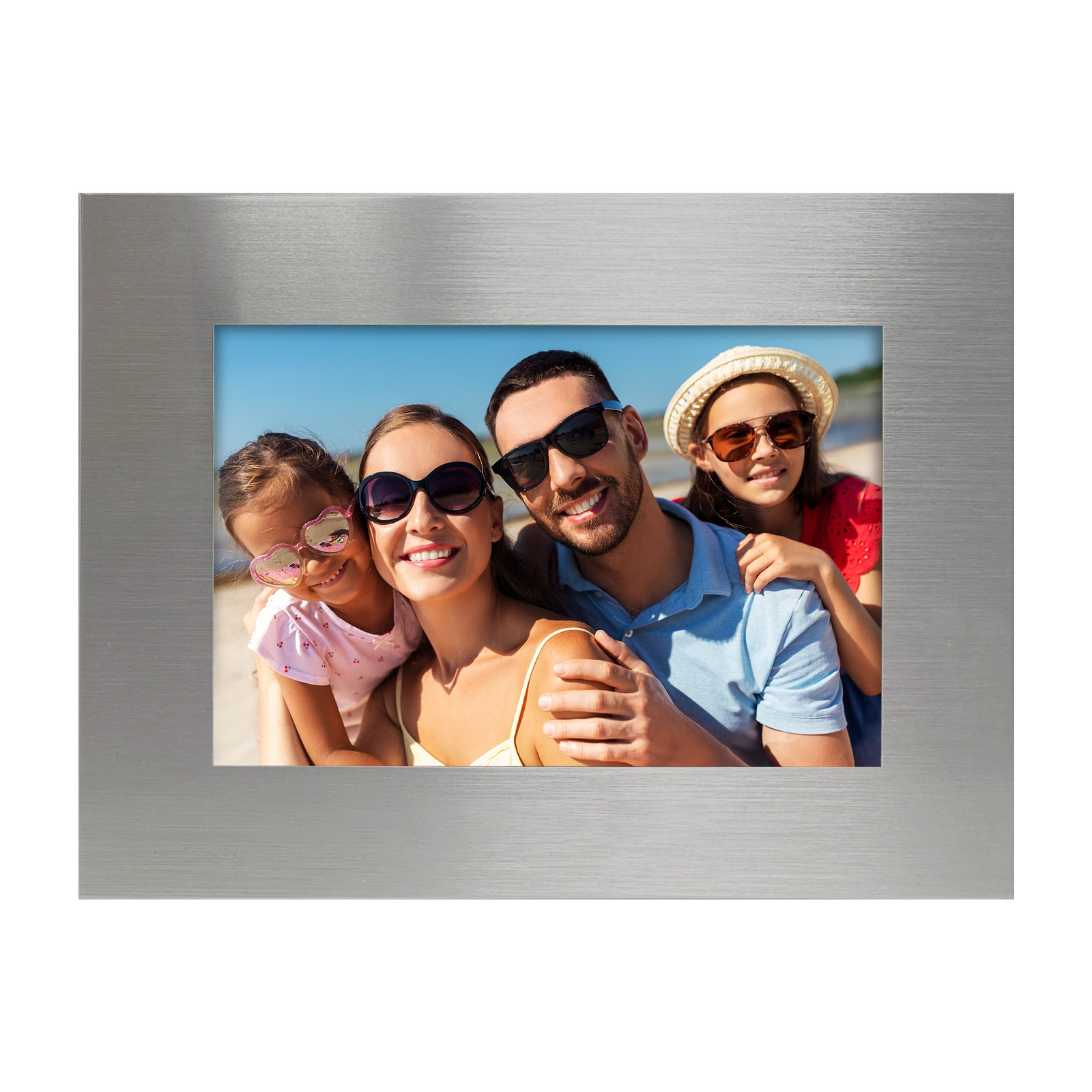 Streamline Brushed Silver Tabletop Frame