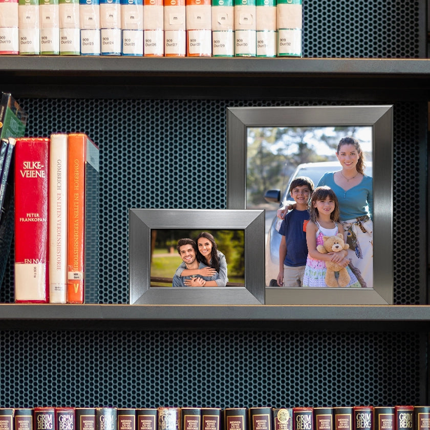 2 Architectural Steel Frames on a shelve 