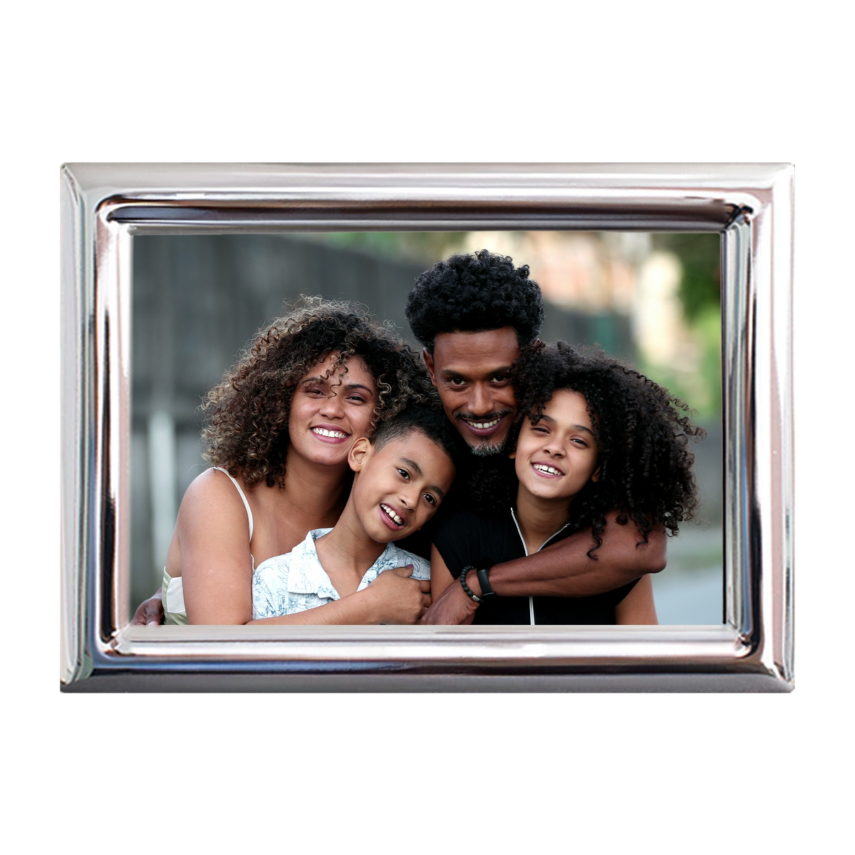 Tudor Polished Silver Tabletop Frame