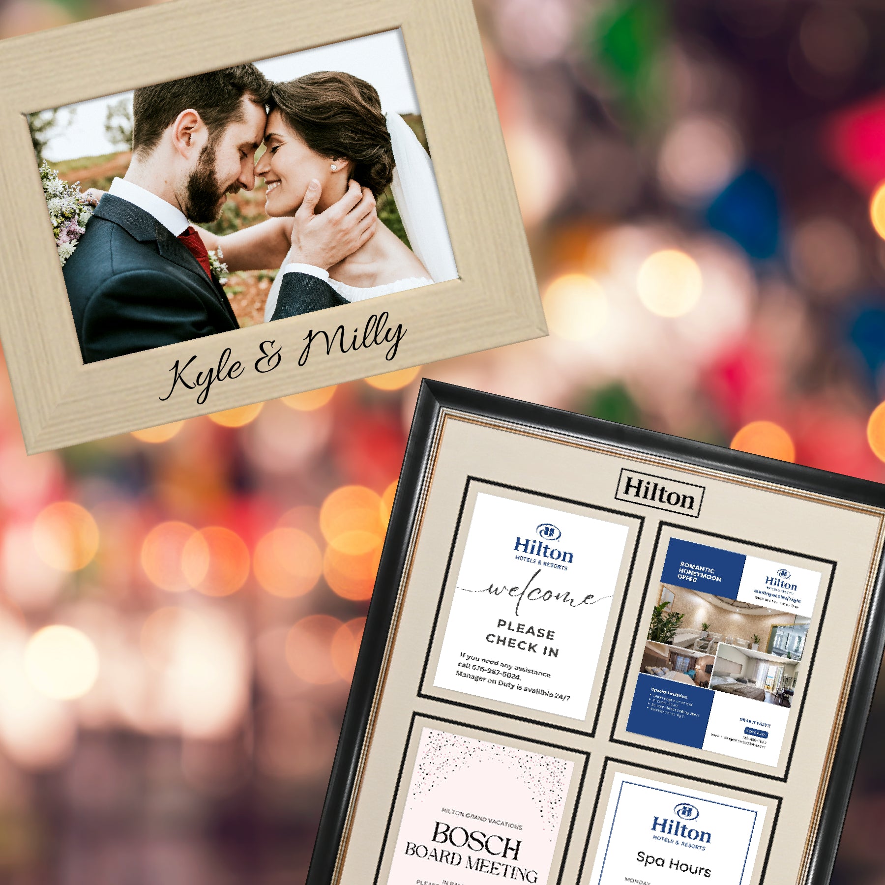 Hospitality Frames | Table Number Frames | Directional Sign Frames