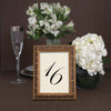 Vienna Ornate Wooden Table Number Frame - Gold