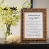 Vienna Ornate Wooden Information Frame - Gold