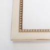 Beaded Wooden Table Number Frame - Cream