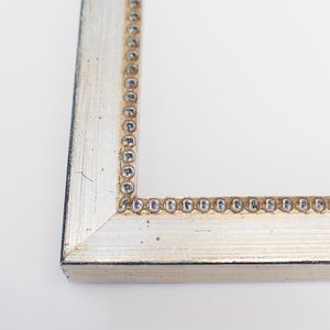 Versailles Beaded Wooden Table Number Frame - Silver