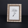 Tuscan Ornate Wooden Table Number Frame - Silver