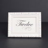 Vintage Wedding White Ornate Wooden Table Number Frame